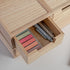 Martha Stewart Weston Stackable Wooden Storage Boxes with Pullout Drawers, 3 Pack, Light Natural