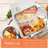 Herogo 8”x 8” Square Cake Pan Set, Stainless Steel with Lid for Brownies, Lasagna, and Cakes, 2 Pans + 2 Lids