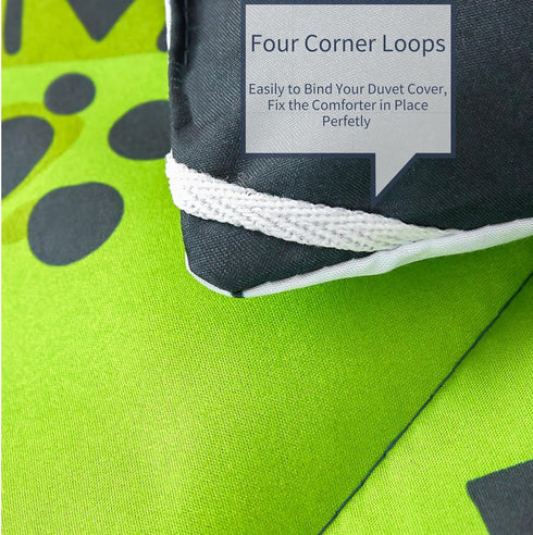 Set Set Set RYNGHIPY Dinosaur Bedding - Twin Size Kids Comforter for Boys & Girls - Soft, Breathable, Cute Dinosaur Bed