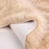 uxcell Faux Fur Round Rug, Fluffy Area Mat, 3 x 3 Feet Khaki, Fluff Rugs for Bedroom Floor Sofa Living Room