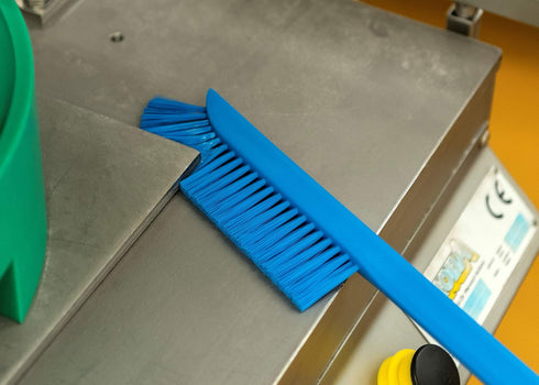 Vikan Ultra-Slim Cleaning Brush, Long Handle 23.62" Medium, Blue, One Size, Multi