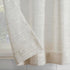 Clean Window Textured Slub Stripe 2-Pack Anti-Dust Allergy/Pet Friendly Sheer Cafe Curtain Pair, 52" W x 24" L