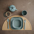 mushie Square Dinnerware Bowls for Kids - Made in Denmark, Set of 2 in Sage Color