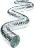Deflecto Supurr-Flex Metallic Duct, Flexible Multi Layer Transition, Silver, 4" x 20' (F0420B/2)