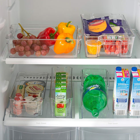 Kitchen Details 2 Pack Large Refrigerator Shelf - Stackable Storage for Countertops, Cabinets, Pantry, Freezer (12.3" x