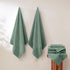 6-Piece Set 100% 500 Modern Threads Air Cloud Towel - Zero-Twist Cotton, GSM, Quick Dry & Plush, Eucalyptus