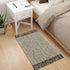 Collive Small Bathroom Rug, 2x3 Hand-Woven Low Profile Entryway Rug, Cotton Reversible Washable Decor