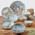 Certified International Coastal Landscape 6" Canape Plates, Assorted Designs, Multicolor, Set of 4