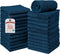 RIVERSIDE Pack of 24 Wash Cloths for Showering, 12 x 12 Inches,