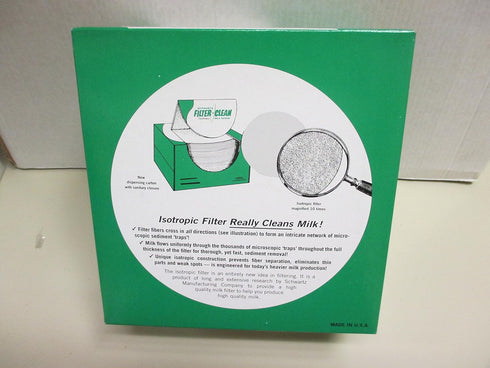 Filter Disks 6.5" - 100 Count Box Non-Gauze Milk Filters