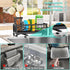 Countertop HapiRm Sponge Holder for Kitchen Sink - Self-draining Sink Caddy with Brush and Dishcloth Holders, Stainless