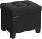 SONGMICS Storage Ottoman, Small Ottoman Foot Rest with Legs, 12.6 x 15.7