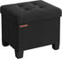 SONGMICS Storage Ottoman, Small Ottoman Foot Rest with Legs, 12.6 x 15.7