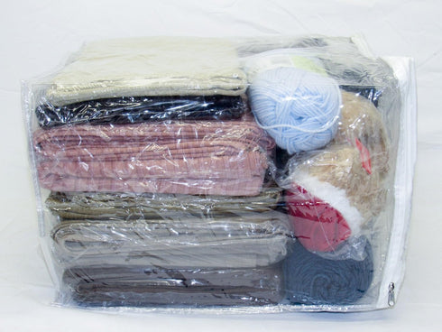 X-Large Heavy Duty Vinyl Zippered Storage Bags, Clear, 5-Pack for Sweaters, Blankets, Comforters