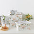 Set of 3 Soul & Lane Decorative Cardboard Storage Boxes - Peonies Paradise, Floral Nesting Boxes with Lids