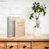 Wondr Products Set 2 Decorative Linen Storage Books of Aesthetic Faux Book Keepsake Box with Hidden Magnetic Closure