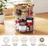 2 Pack 2 9.25 inch, Countertop, Tier Lazy Susan Turntable Organizer Rotating Spice Rack Organization for Cabinet