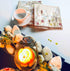 20 Counts 6.5 x 6.5 inches 3-Ply Tan Floral Decorative Napkins for Decoupage, Eco-Friendly & Biodegradable Nature
