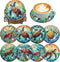 8 Pieces Diamond Art Painting Coasters Kit, Sea Turtle Diamond Art Coaster,