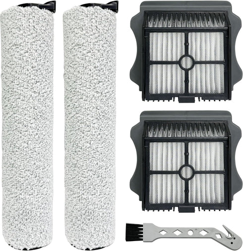 CleanCrafter Brush Rollers and Filters Replacement Compatible with Tineco FLOOR ONE S5 Steam