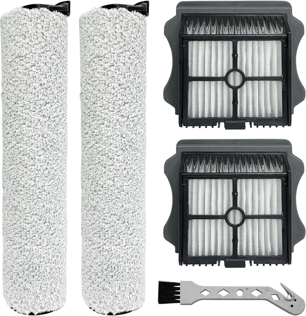 CleanCrafter Brush Rollers and Filters Replacement Compatible with Tineco FLOOR ONE S5 Steam