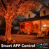 300 98FT Dimmable Brizled Smart Halloween Lights, LED Orange & Purple Color Changing String Lights APP & Voice Control