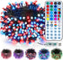 BrizLabs RGB Color Changing String Lights, 33FT 100 LED Red White Blue