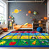3' 5' Rugshop Kids Alphabet Educational Learning High Traffic Living Room,Bedroom,Kitchen, Home Office Non Slip Area