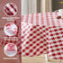 Newbridge 60 x 84 Inch Oval Vinyl Tablecloth - Bistro Tavern Check, Indoor Outdoor Cover for Picnic, Barbecue