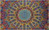 Sunshine Joy 3D Psychedelic Sunburst Tapestry Tablecloth Beach Sheet 60x90 Inches -