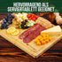 Daniks 100% Organic Bamboo Cutting Board, Heavy Duty Wood Chopping Board, Extra-Thick for Serving, 13x9"