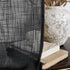 Home Queen Linen Look Tie Up Valance Curtain, Semi Sheer Balloon Valence for Living Room and Bedroom, Black