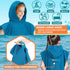 SUN CUBE Kids Changing Robe Surf Poncho, Kids Beach Towels for Teens, Microfiber Hooded Wearable Swim Towel Boys Girls