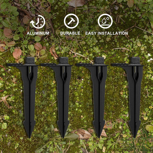 2PCS 3/4-14NPSM GOODSMANN Landscape Light Stakes Path Lights Replacement Stakes Metal Spikes for Outdoor Lighting Low