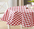 Newbridge 60 x 84 Inch Oval Vinyl Tablecloth - Bistro Tavern Check, Indoor Outdoor Cover for Picnic, Barbecue