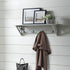 36" Alaterre Furniture Coventry W Coat Hook with Shelf, Gray