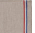 French 100% Linen Towel, Tricolore Naturel, 17 by 26 Inches in Beige, Red and Blue