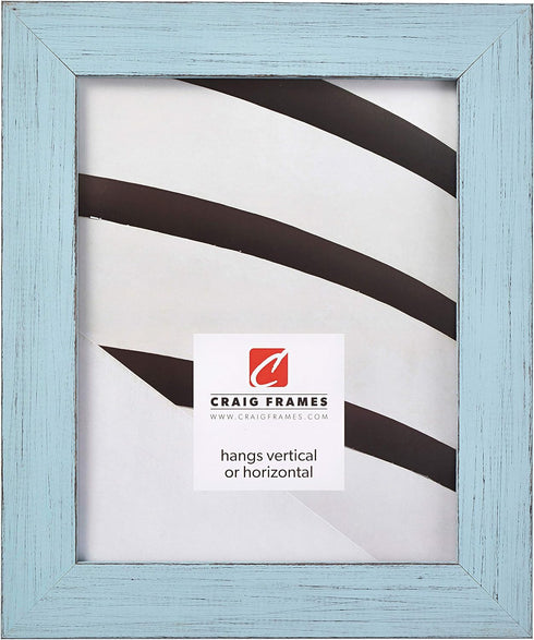Craig Frames Jasper Picture Frame, 8 x 10 Inch, Country Sky Blue