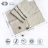 4-Pack Set Pure Linen Flax Washcloths Natural Dish Towels Linen Tea Towel Cloth Napkins Small Hand Towels for Kitchen
