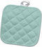3D Rose Plain Mint Blue, Solid Color, Light Turquoise, Modern Contemporary Simple Pastel Teal Pot Holder, 8 x 8