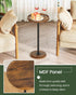 TBZ30BF CHOEZON Drink Table, Small Round Side Table for Small Spaces, Thickened Base End Table, for Living Room