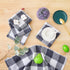 Homaxy 100% Cotton Waffle Weave Check Plaid Dish Cloths, 12 x 12 Inches, 6-Pack Super Soft & Absorbent Dish Towels