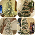 30PCS Christmas Balls Ornaments - 60MM Gold & White Painted Shatterproof Hanging Decorations for Tree