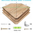 Set 2, (Carbonized-12 inch) Joiishom Wood Corner Wall Shelves of Solid Wood Corner Floating Shelves, Round End Wall