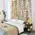 2Pcs 16.4Ft 16.4Ft BLEUM CADE Flower Garland Artificial Rose Vines with String Lights, Cute Fake Hanging Flower Vines