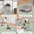 Girls,5x7 Green Floral Rug for Washable Botanical Bedroom Rug for Nursery, Playroom or Kids Room,Soft Non-Slip Carpet