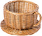 Wicker Saucer Coffee Mug Cup, Decorative Gift Basket, Desk Organizer