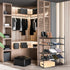 4-Tier 16 Simple Houseware Expandable Shoe Racks with Shelves for Pairs of Shoes, Black