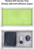 Acrylic Tray Organizer - Clear Minimalist Catchall Holder for Bedside, Bathroom, Office Storage Decor