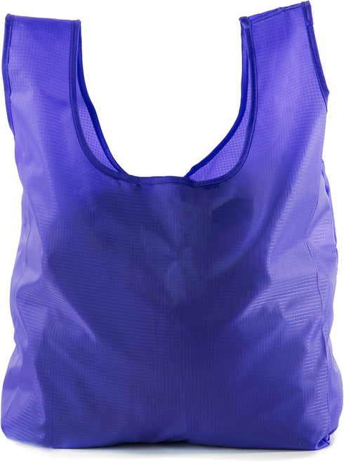 Foldable Reusable Grocery Bags with Integrated Pouch